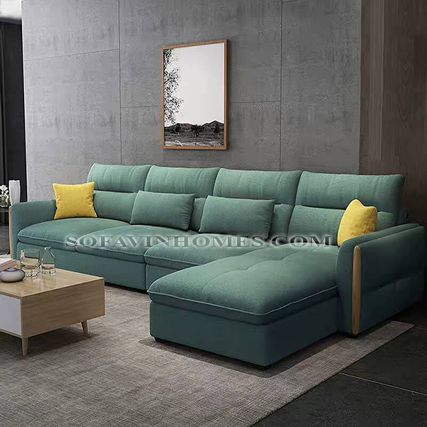 Sofa góc đẹp màu xanh ngọc bích giá rẻ uy tín tại hà nội